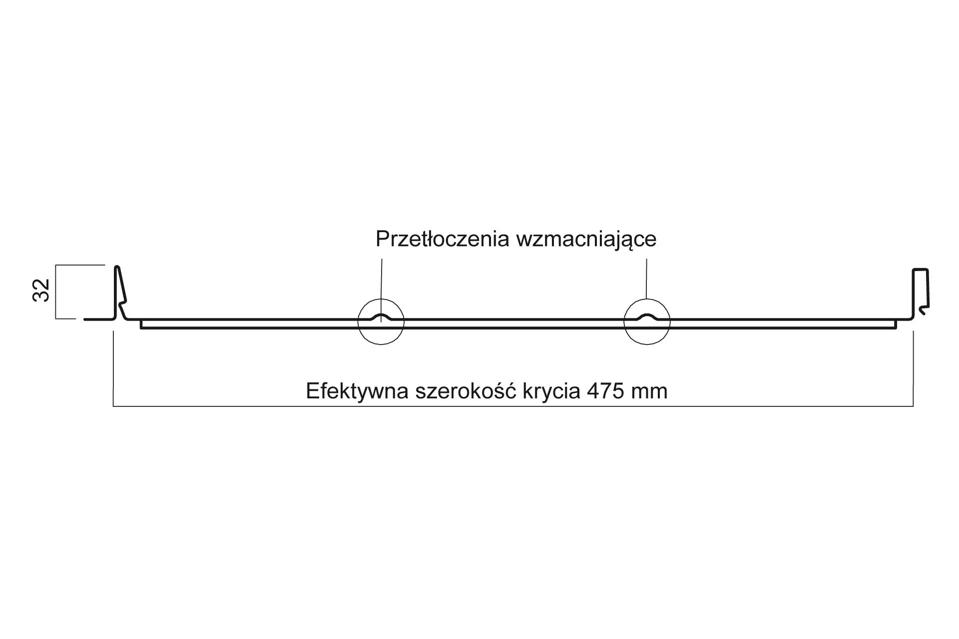 Plannja Emka Click rysunek techniczny